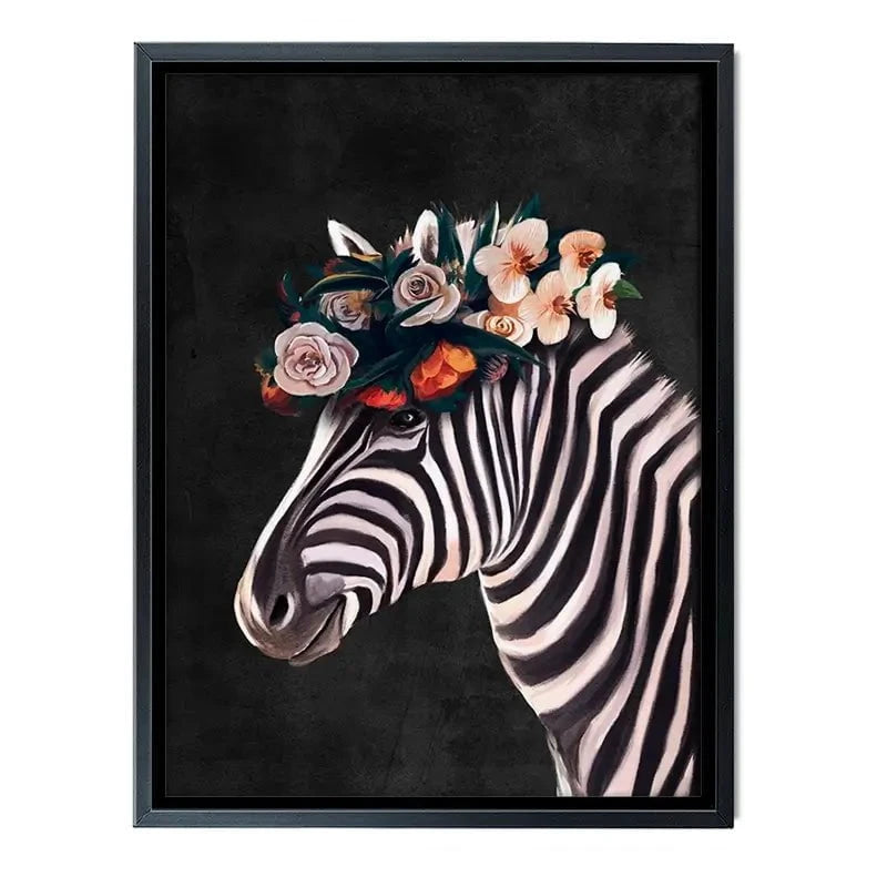 Zebra Crown Canvas Print Zebra Crown Canvas Print wall art product Svetlana Aleynikova