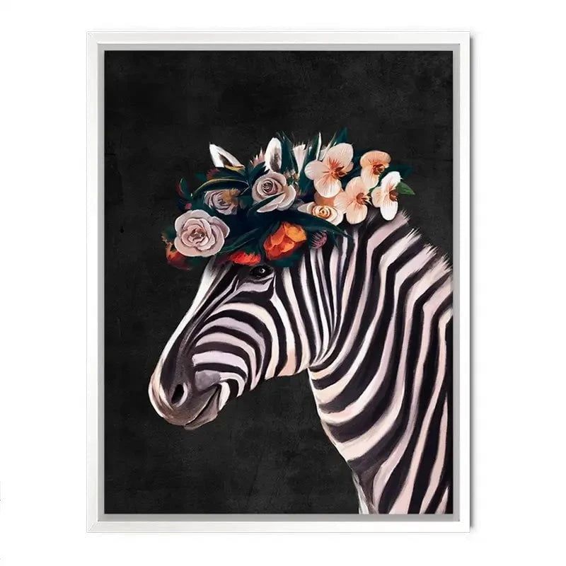 Zebra Crown Canvas Print Zebra Crown Canvas Print wall art product Svetlana Aleynikova