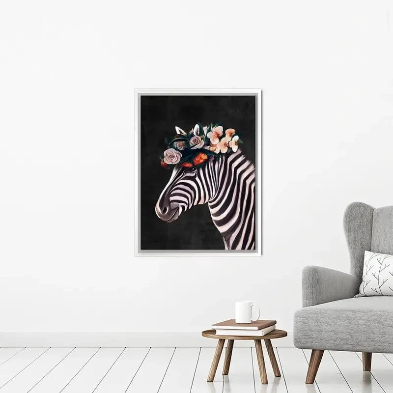 Zebra Crown Canvas Print Zebra Crown Canvas Print wall art product Svetlana Aleynikova