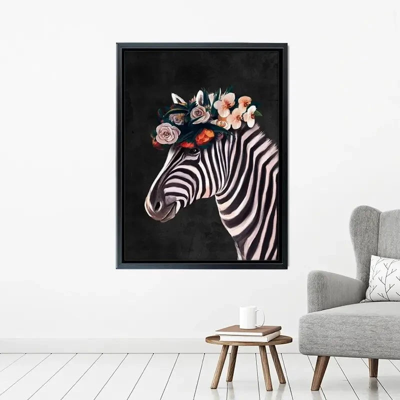 Zebra Crown Canvas Print Zebra Crown Canvas Print wall art product Svetlana Aleynikova