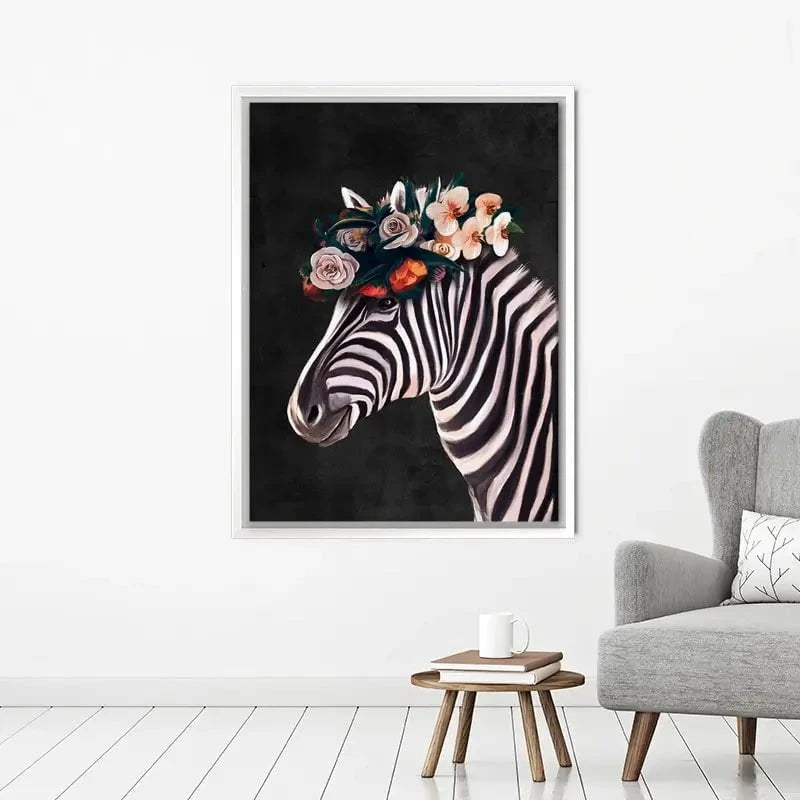 Zebra Crown Canvas Print Zebra Crown Canvas Print wall art product Svetlana Aleynikova