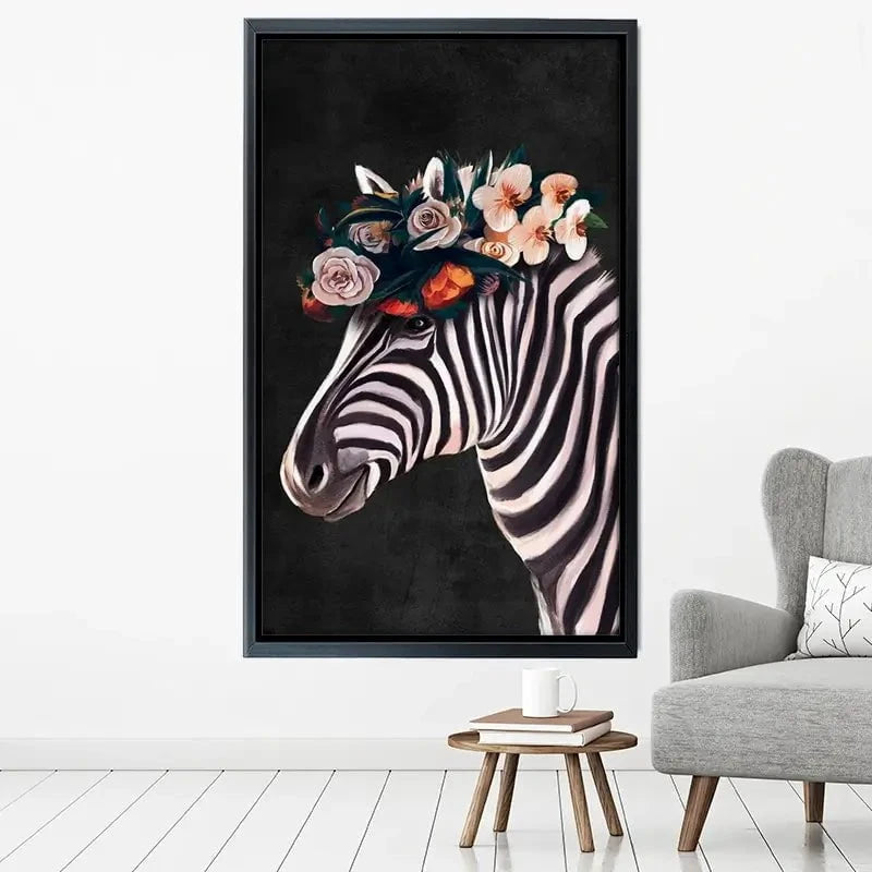 Zebra Crown Canvas Print Zebra Crown Canvas Print wall art product Svetlana Aleynikova