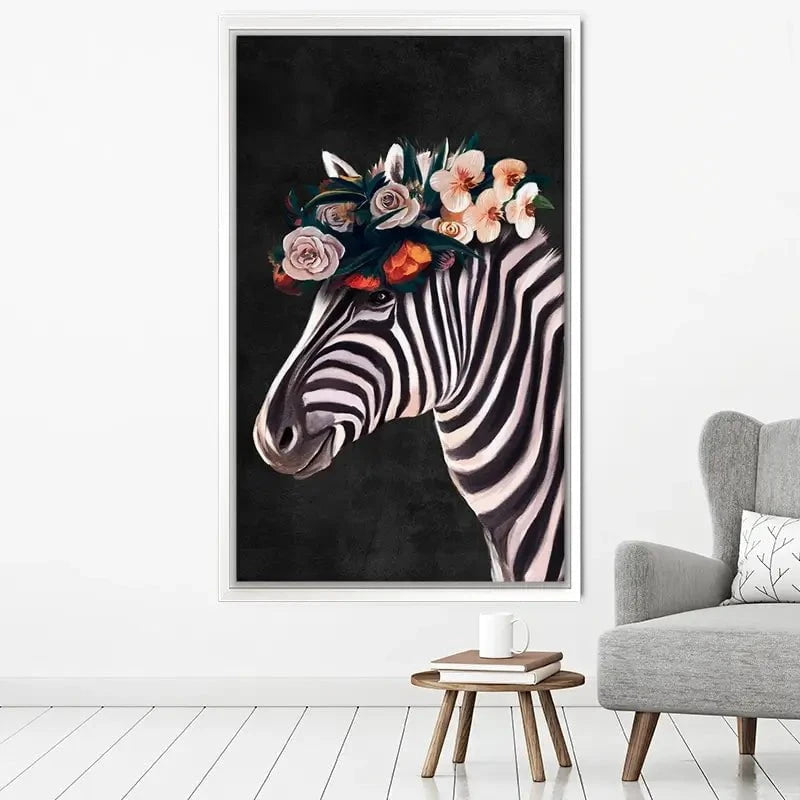 Zebra Crown Canvas Print Zebra Crown Canvas Print wall art product Svetlana Aleynikova