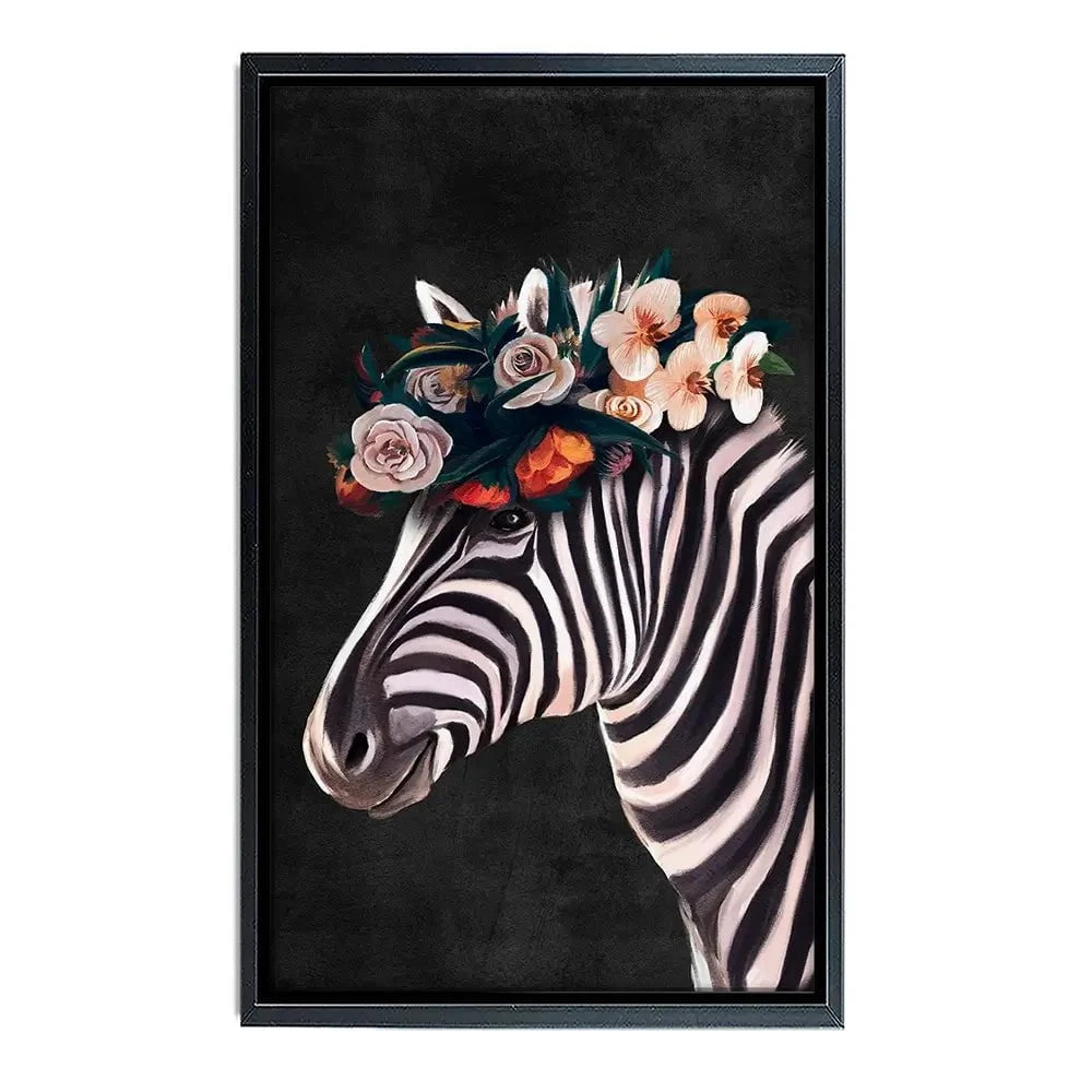 Zebra Crown Canvas Print Zebra Crown Canvas Print wall art product Svetlana Aleynikova
