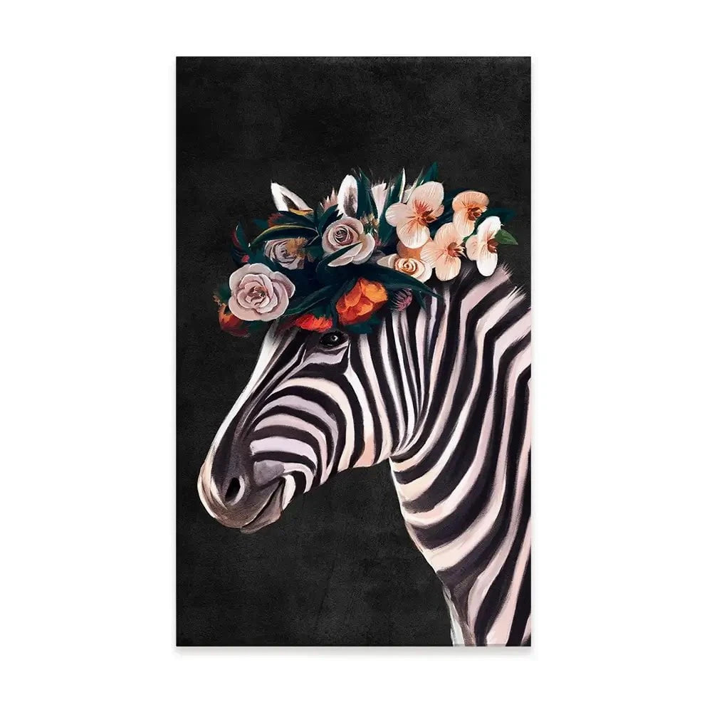 Zebra Crown Canvas Print Zebra Crown Canvas Print wall art product Svetlana Aleynikova