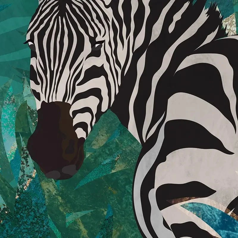 Zebra In The Jungle Art Print Zebra In The Jungle Art Print wall art product Sarah Manovski