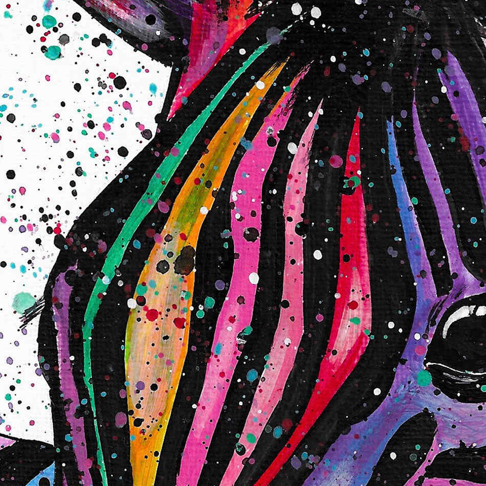 Zebra Nellie Art Print Zebra Nellie Art Print wall art product Emma LC Art