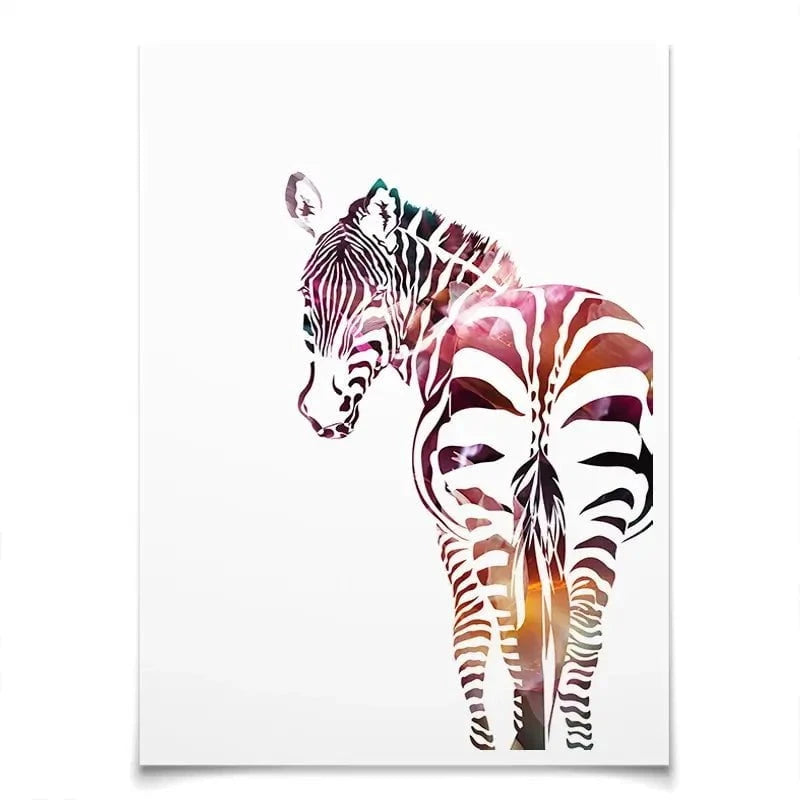 Zebra On White Art Print Zebra On White Art Print wall art product Sarah Manovski