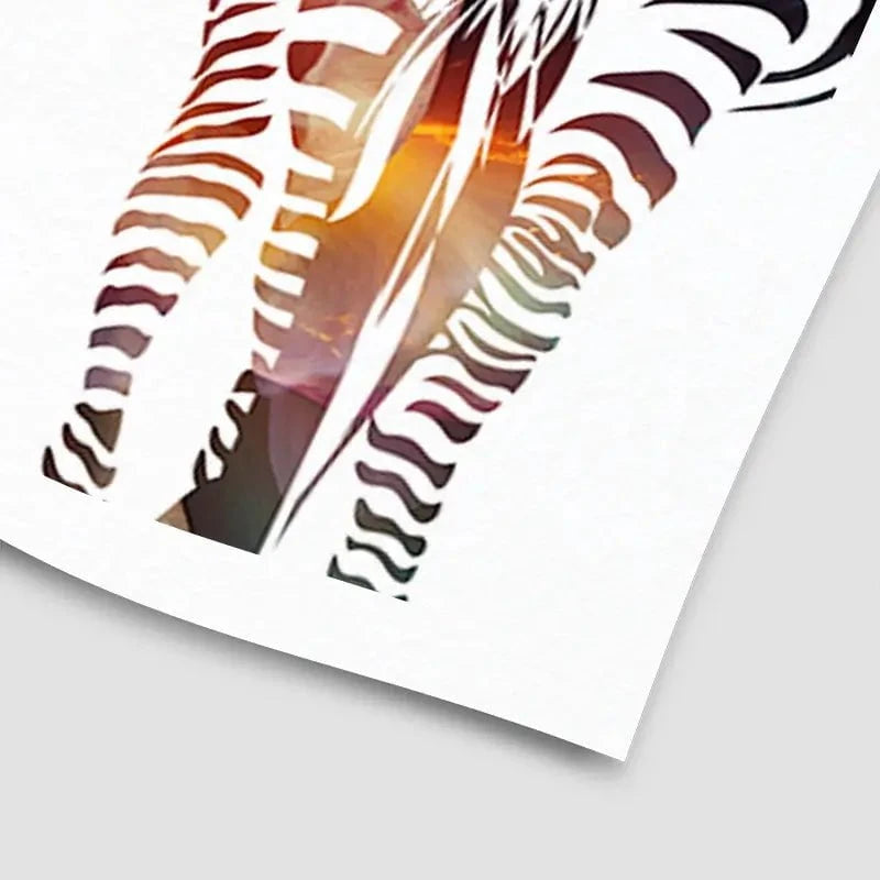 Zebra On White Art Print Zebra On White Art Print wall art product Sarah Manovski