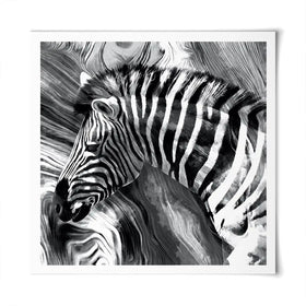 Zebra Square Art Print Zebra Square Art Print wall art product Mohammadreza Zeidabadi / Shutterstock