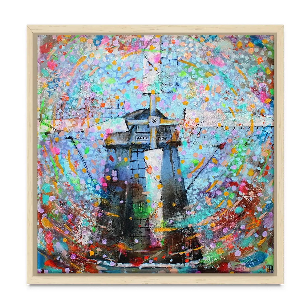 Zwarte Molen Square Canvas Print Zwarte Molen Square Canvas Print wall art product Studio Paint-Ing