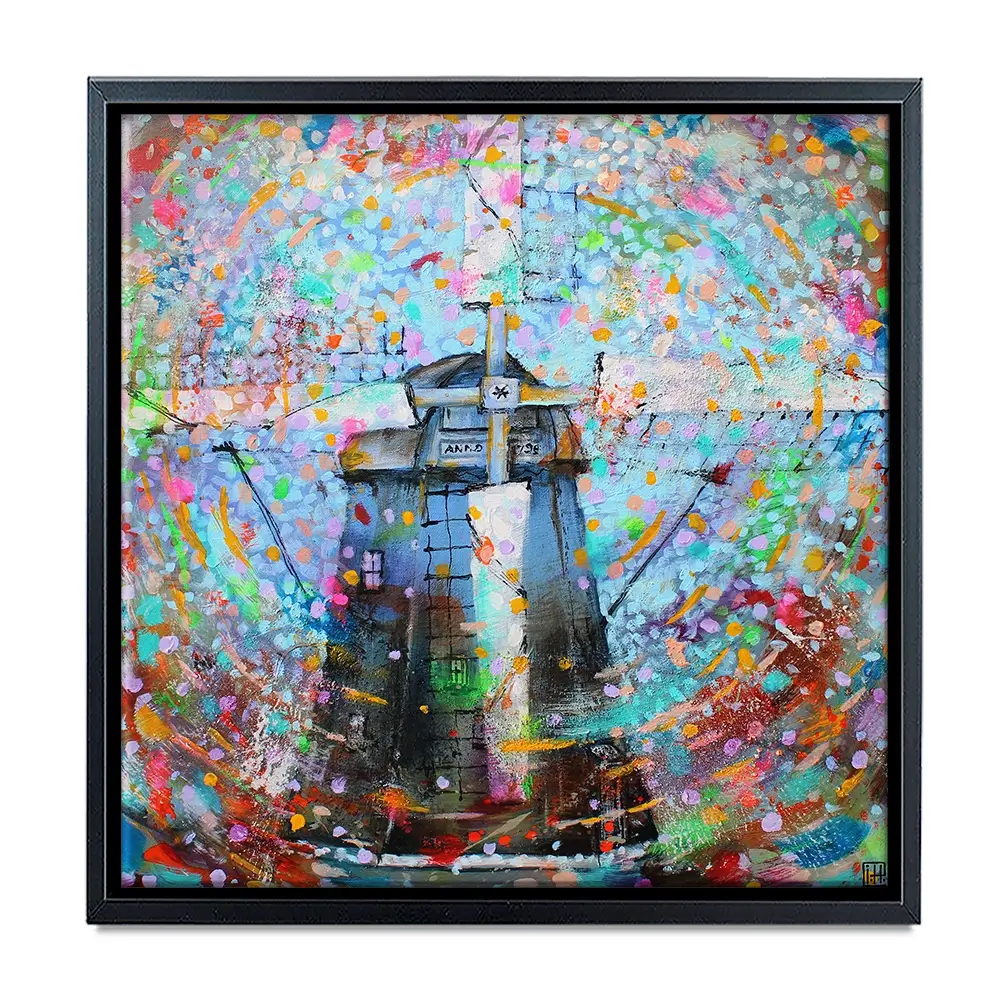 Zwarte Molen Square Canvas Print Zwarte Molen Square Canvas Print wall art product Studio Paint-Ing