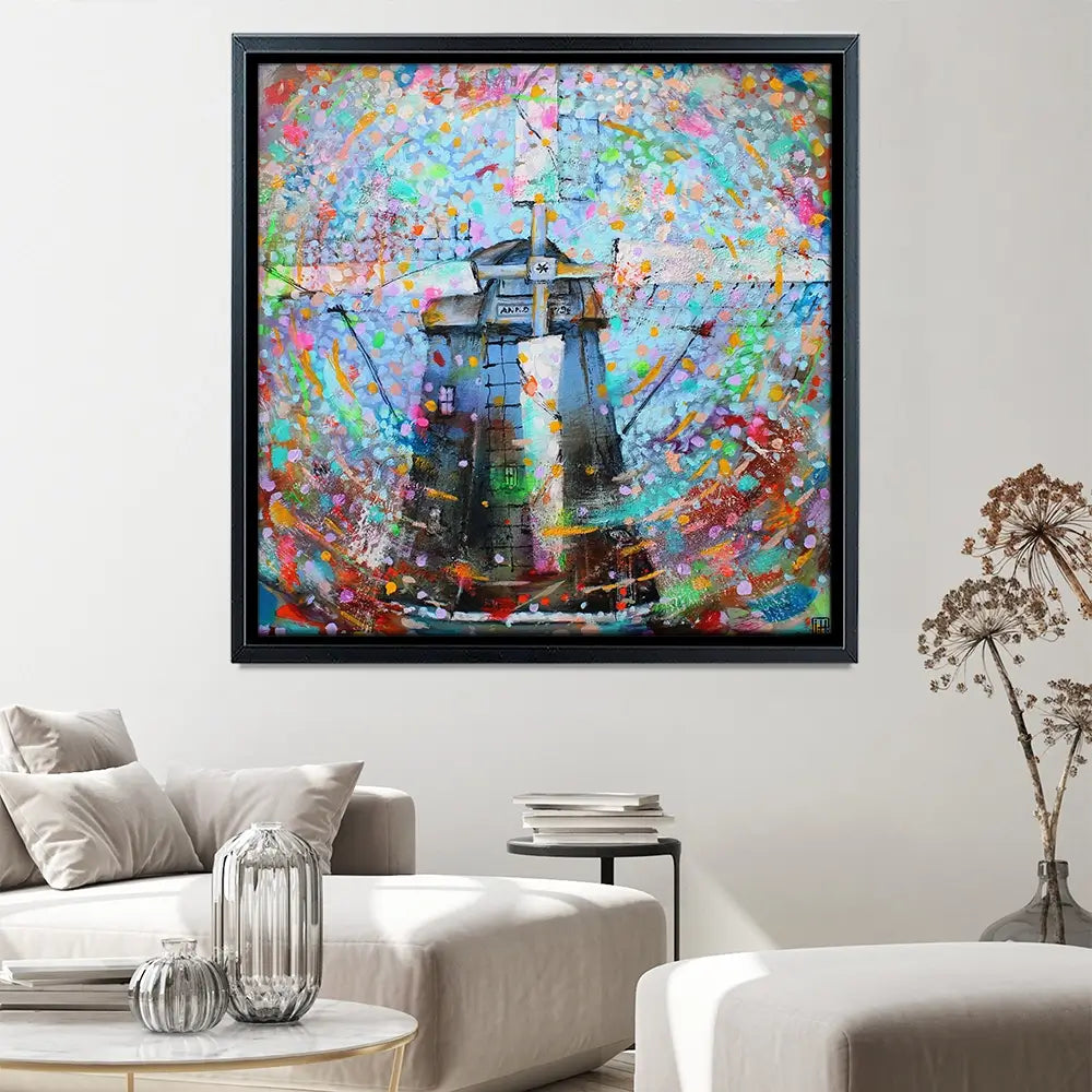 Zwarte Molen Square Canvas Print Zwarte Molen Square Canvas Print wall art product Studio Paint-Ing