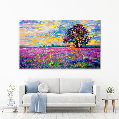 A Field Filled With Colour Canvas Print wall art product Ivailo Nikolov / Shutterstock