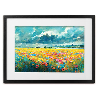 A Field Of Flowers Framed Art Print wall art product Fortis Design / Shutterstock