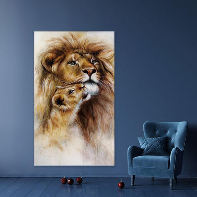 A Lions Love Canvas Print wall art product Jozef Klopacka / Shutterstock