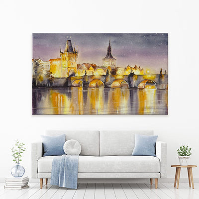 A View Of Prague Canvas Print wall art product DeepGreen / Shutterstock