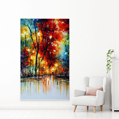A Walk In The Rain Canvas Print wall art product Denise Dundon