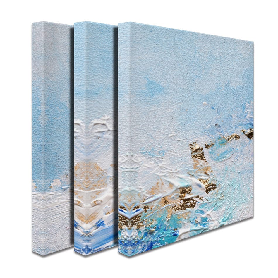 Abstract Azure Trio Canvas Print wall art product Rudchenko Liliia / Shutterstock