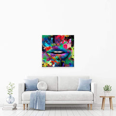 Abstract Lips Canvas Print wall art product ARTEMENKO VALENTYN / Shutterstock