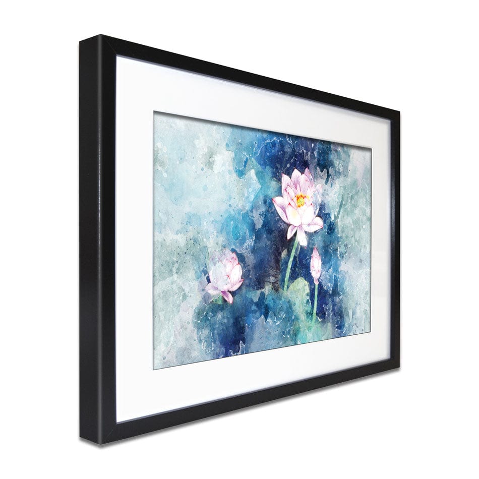 Abstract Pink Flowers Framed Art Print wall art product Muzi pear studio / Shutterstock