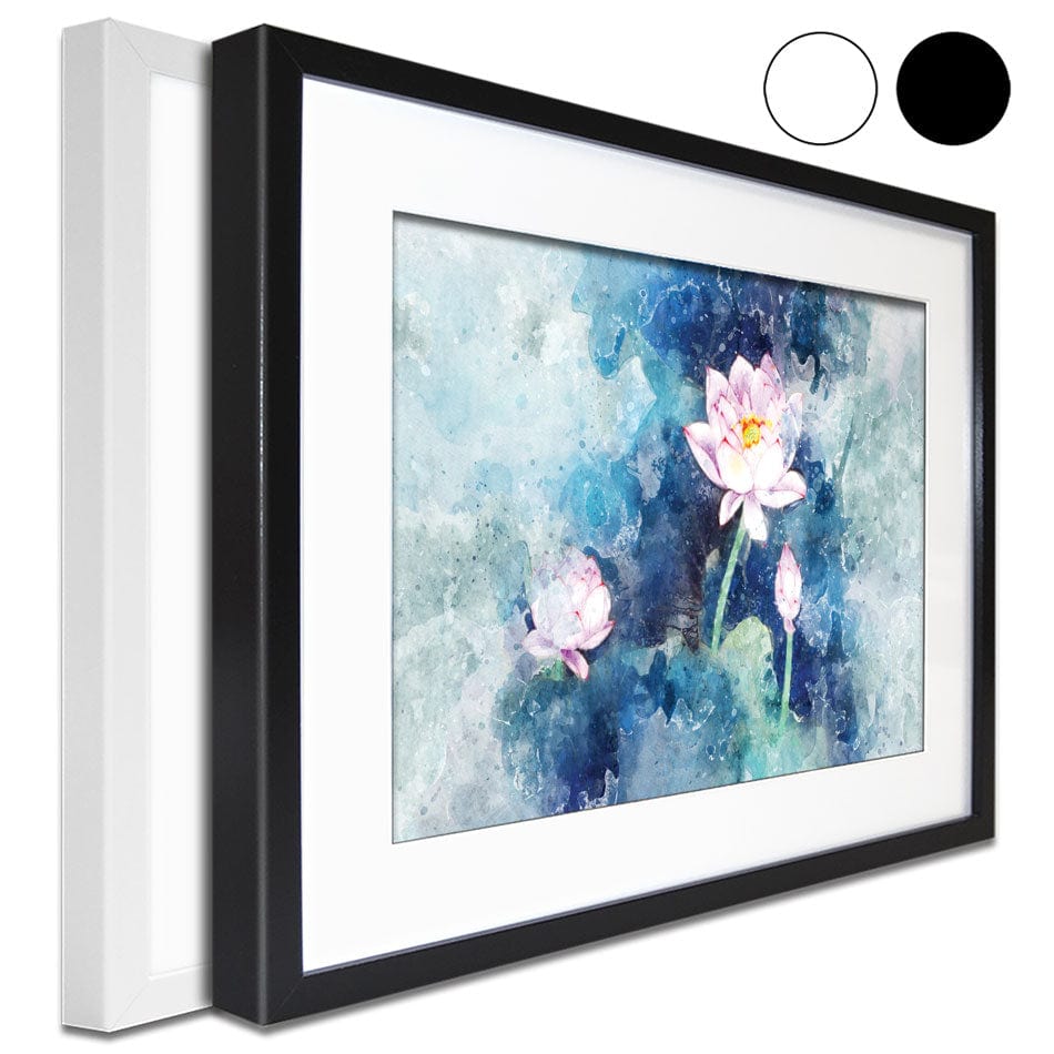 Abstract Pink Flowers Framed Art Print wall art product Muzi pear studio / Shutterstock