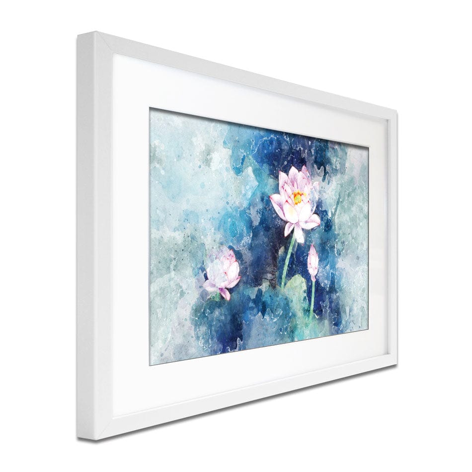 Abstract Pink Flowers Framed Art Print wall art product Muzi pear studio / Shutterstock