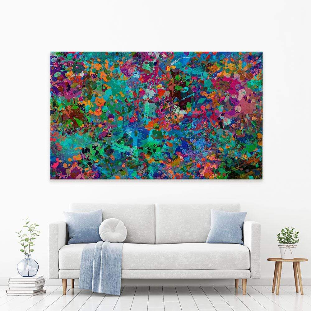 Abstract Splashes Canvas Print wall art product ARTEMENKO VALENTYN / Shutterstock