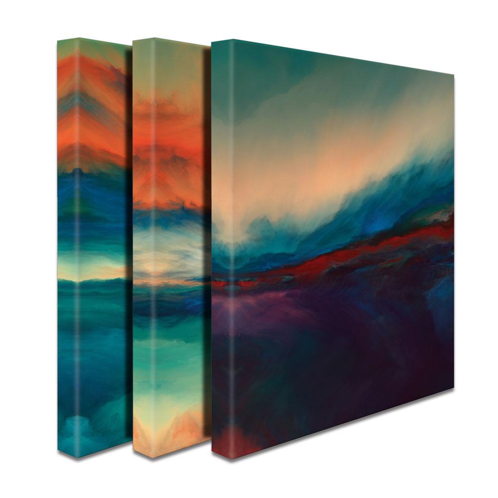 Abstract Sunset Trio Canvas Print wall art product agsandrew / Shutterstock