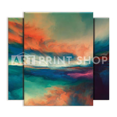 Abstract Sunset Trio Canvas Print wall art product agsandrew / Shutterstock