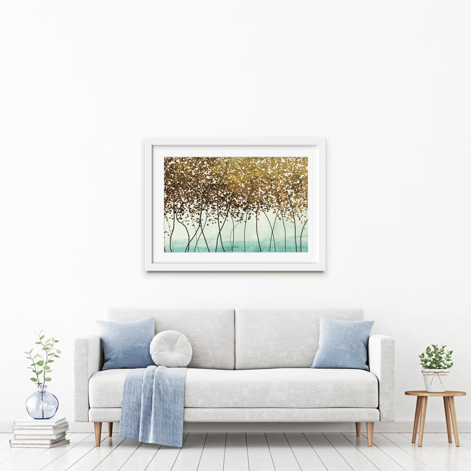 Abstract Trees Framed Art Print wall art product Muzi pear studio / Shutterstock