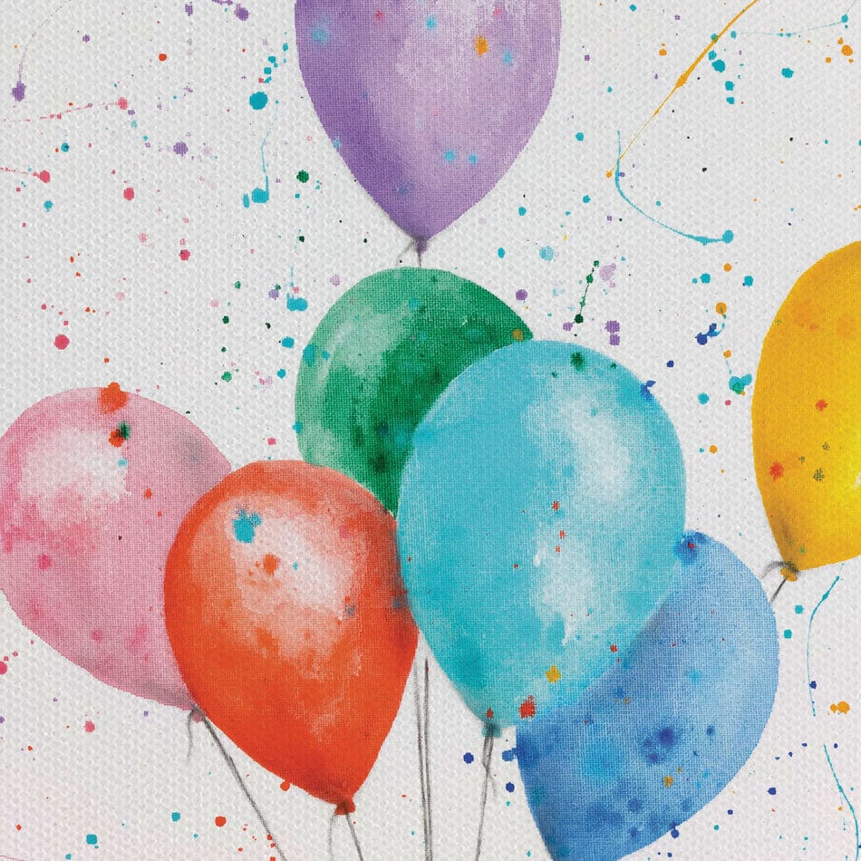 Animals With Balloons Trio Canvas Print wall art product Ashvin Harrison