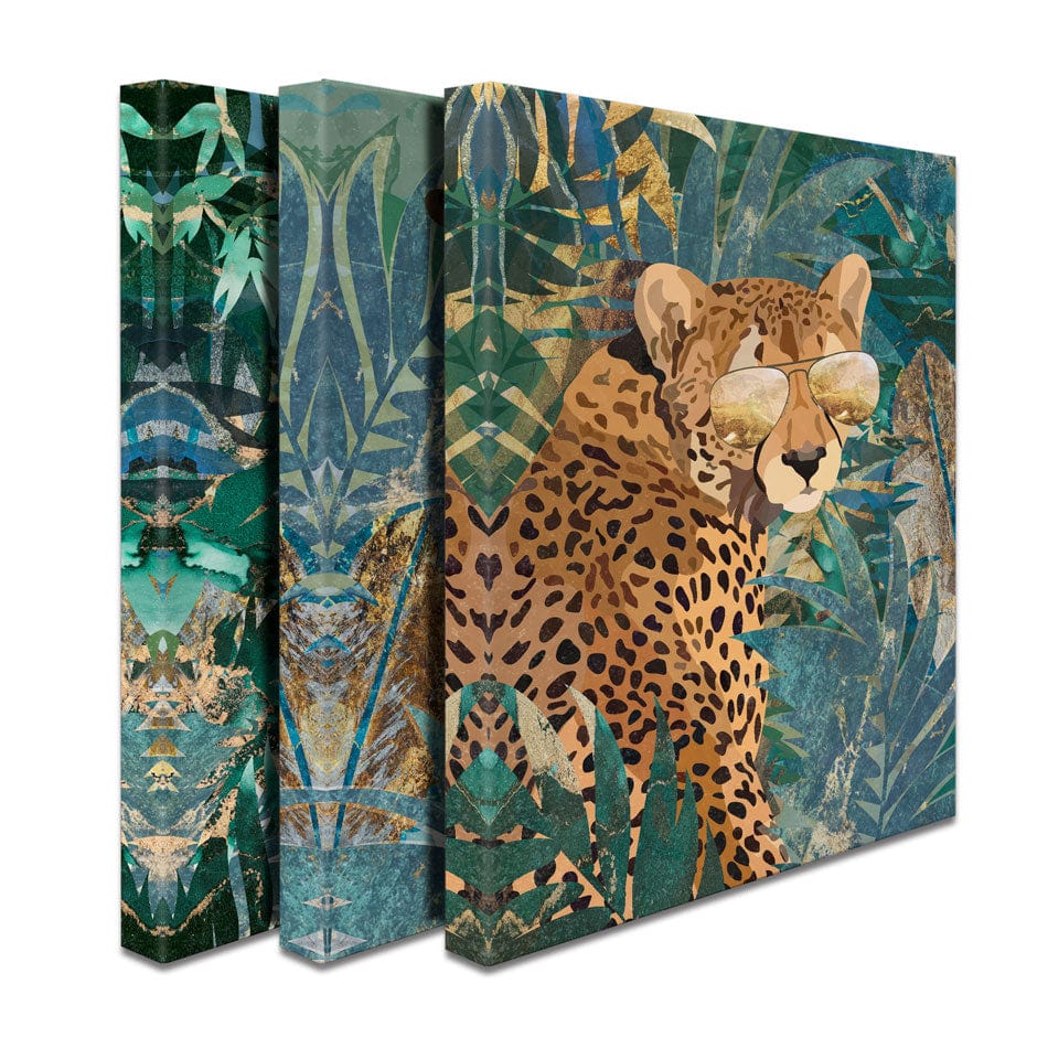 Big Cats Trio Canvas Print wall art product Sarah Manovski