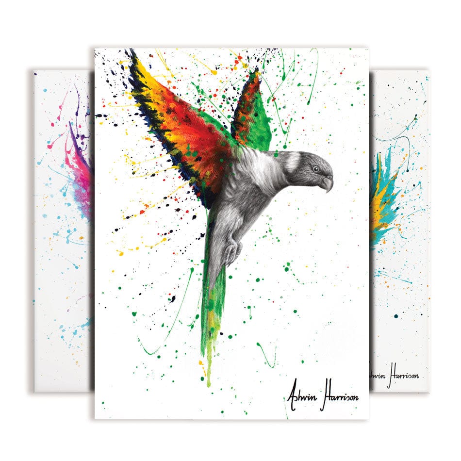Birds Trio Canvas Print wall art product Ashvin Harrison