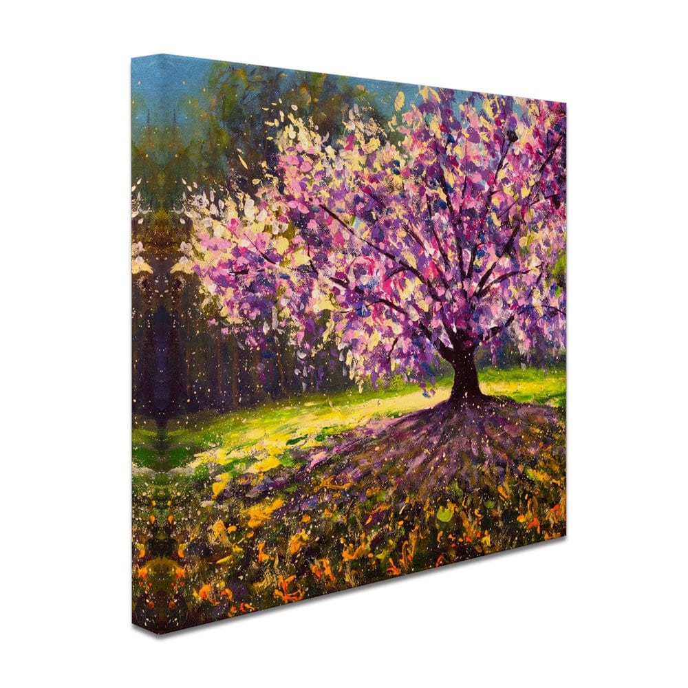 Red Trees Painting - Foter  Tree painting canvas, Tree art, Oil