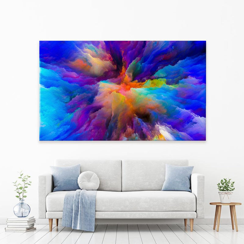 Blue Abstract Art Print