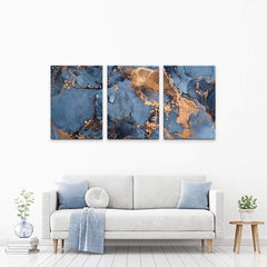 Blue And Bronze Trio Canvas Print wall art product djero.adlibeshe yahoo.com / Shutterstock