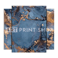 Blue And Bronze Trio Canvas Print wall art product djero.adlibeshe yahoo.com / Shutterstock