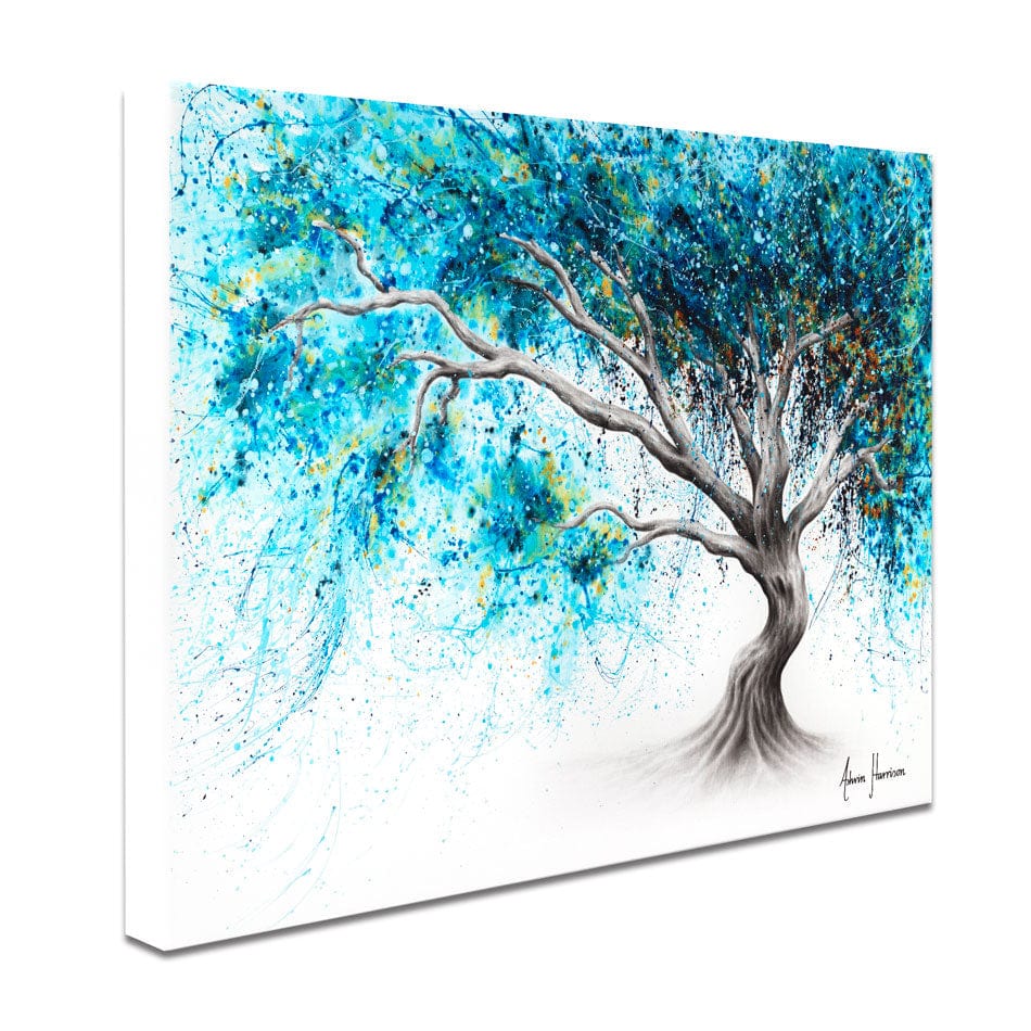 Blue Crystal Dream Tree Canvas Print wall art product Ashvin Harrison