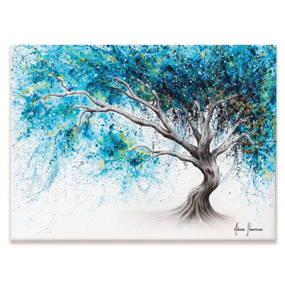 Blue Crystal Dream Tree Canvas Print wall art product Ashvin Harrison