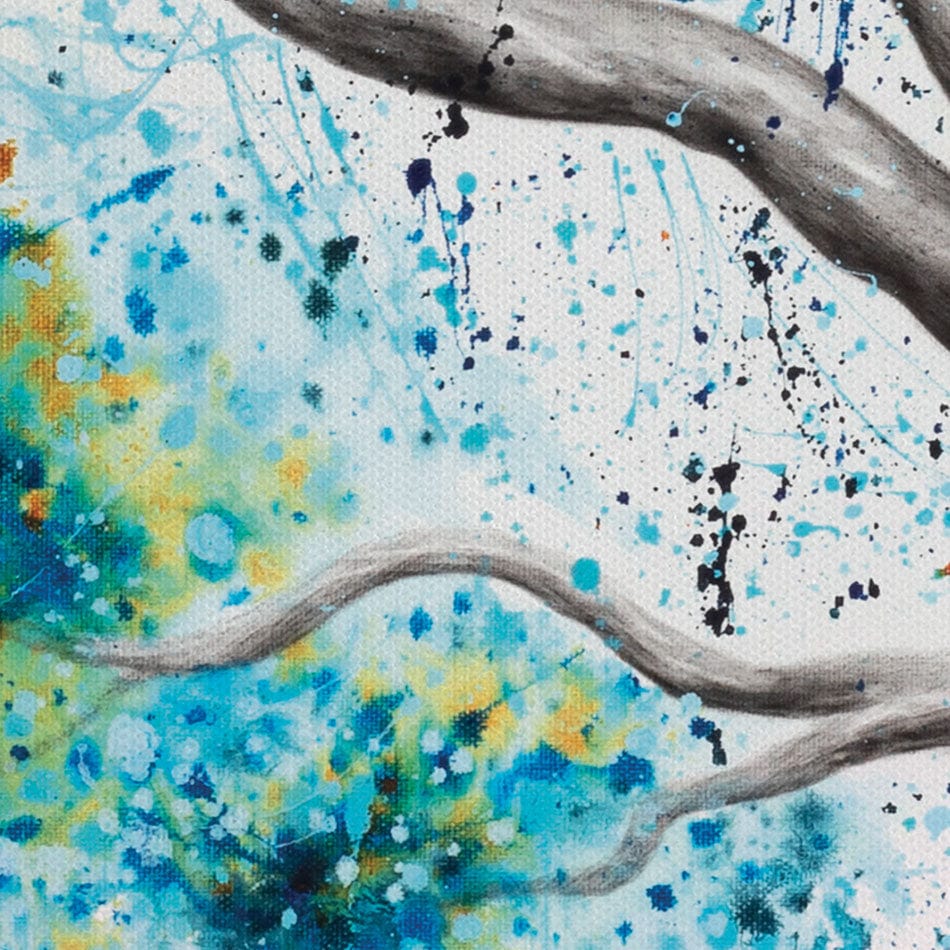 Blue Crystal Dream Tree Canvas Print wall art product Ashvin Harrison