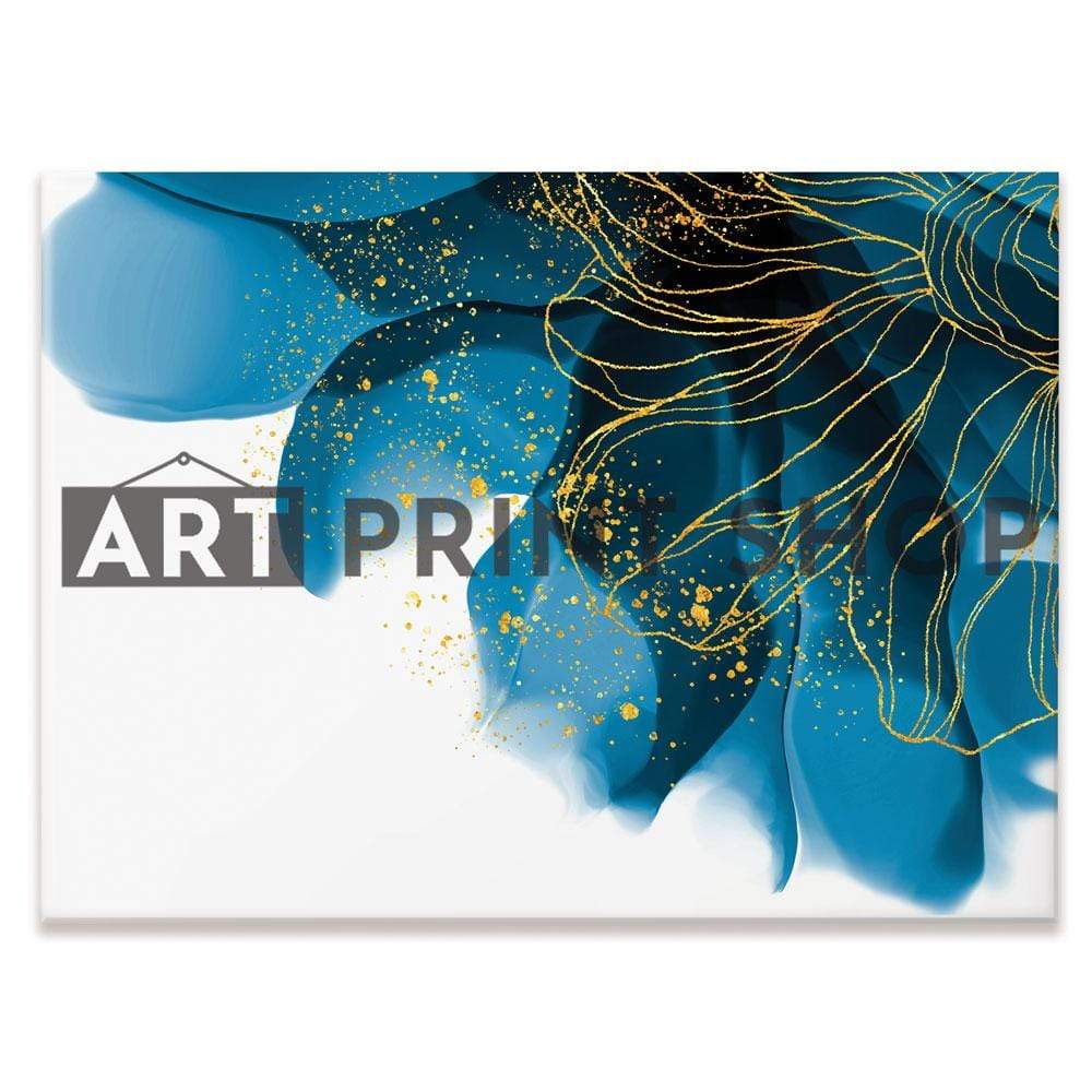 Blue Floral Speckles Canvas Print wall art product Olga.And.Design / Shutterstock