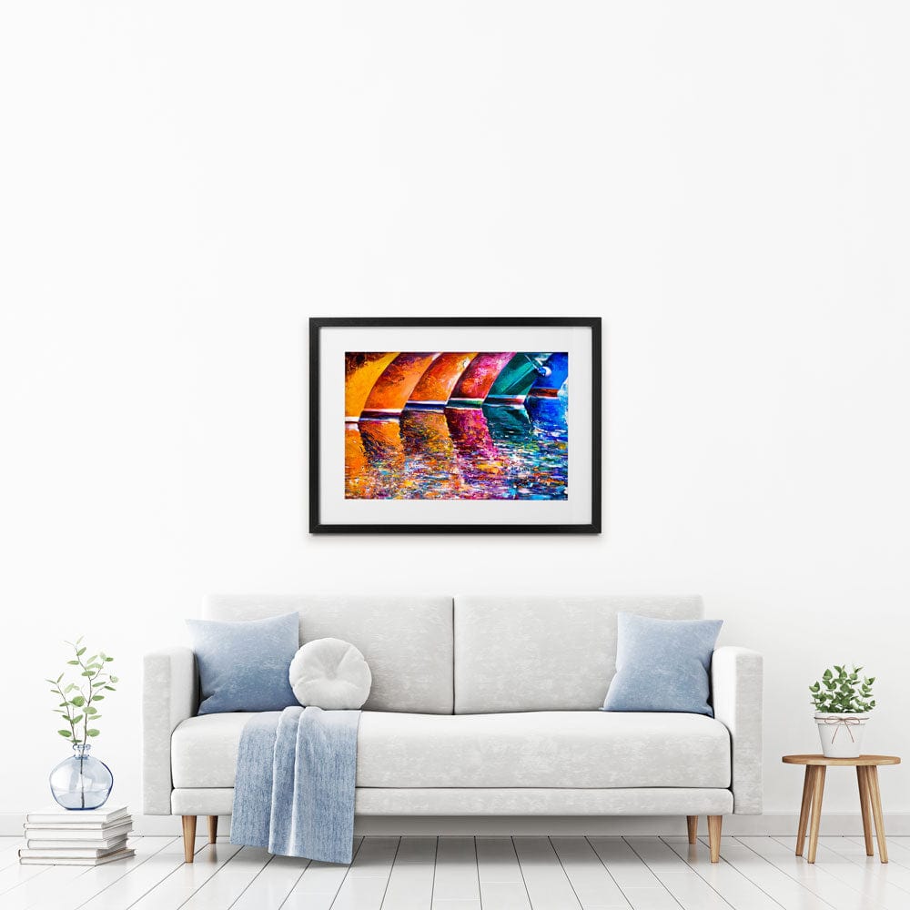 Boat Bottoms Framed Art Print wall art product Ivailo Nikolov / Shutterstock