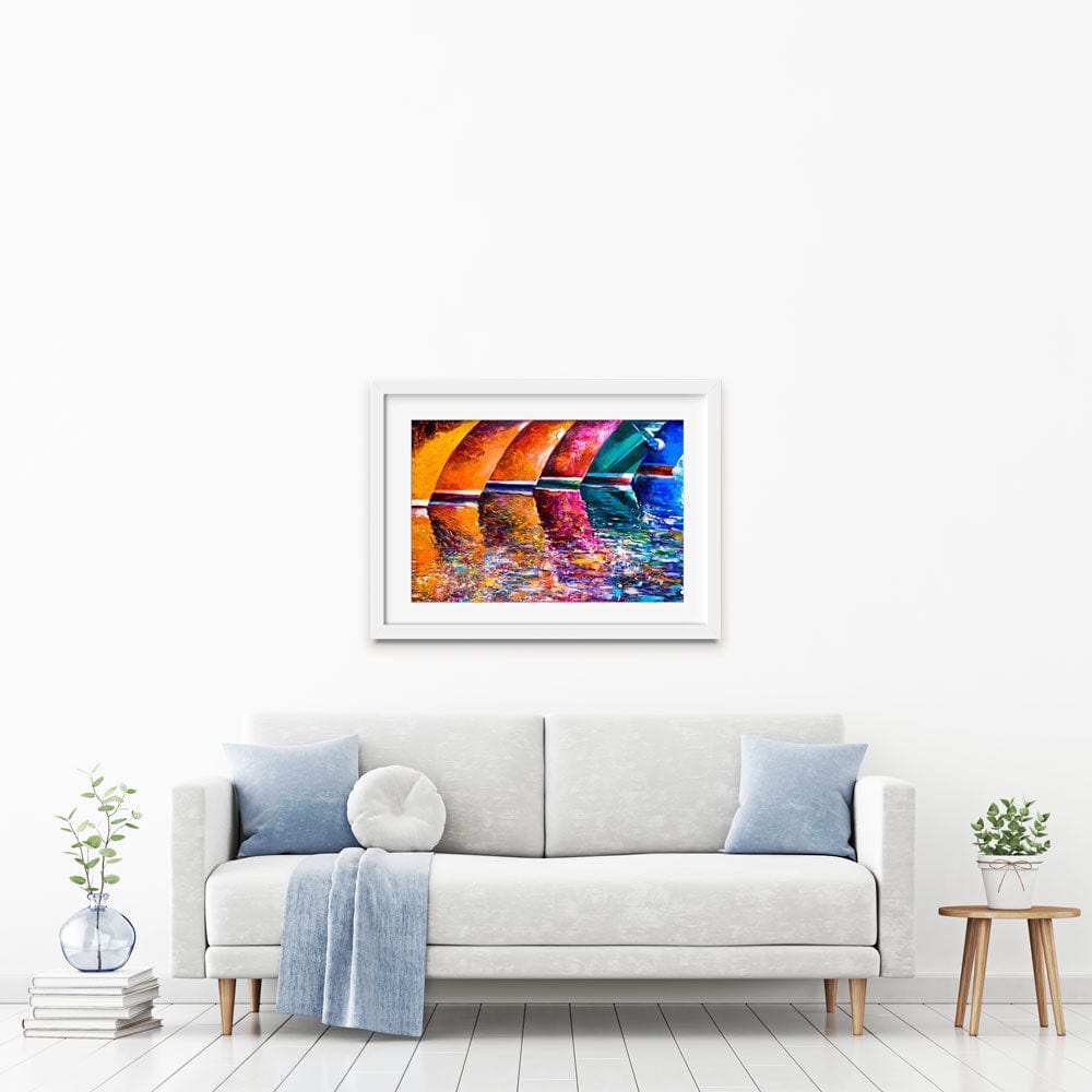 Boat Bottoms Framed Art Print wall art product Ivailo Nikolov / Shutterstock