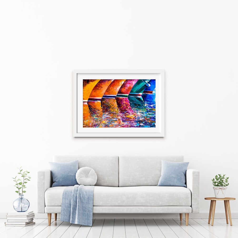 Boat Bottoms Framed Art Print wall art product Ivailo Nikolov / Shutterstock