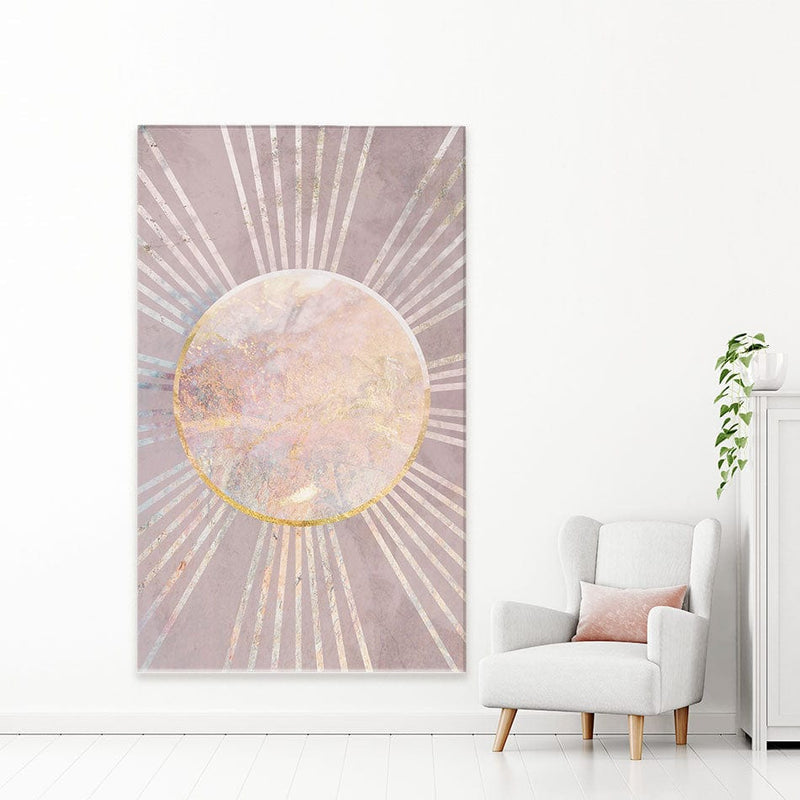 Boho Sun Pink 1 Canvas Print wall art product Sarah Manovski