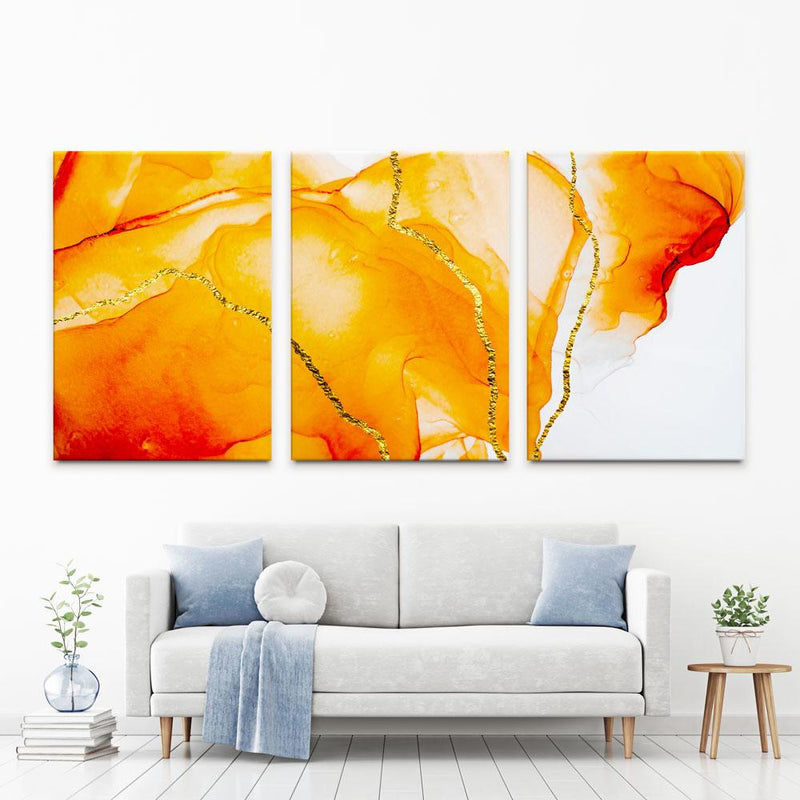 Bright Orange Trio Canvas Print wall art product CARACOLLA / Shutterstock