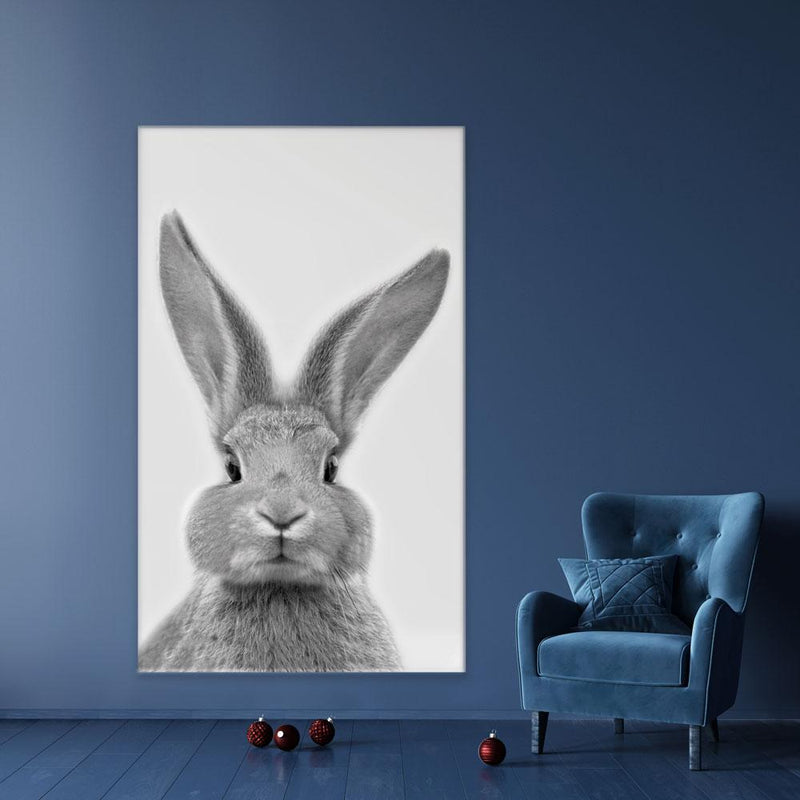 Bunny Rabbit Portrait Canvas Print wall art product R Visser / Independent