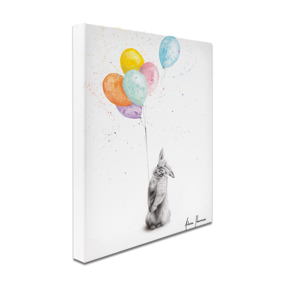 Buster And His Balloons Canvas Print wall art product Ashvin Harrison