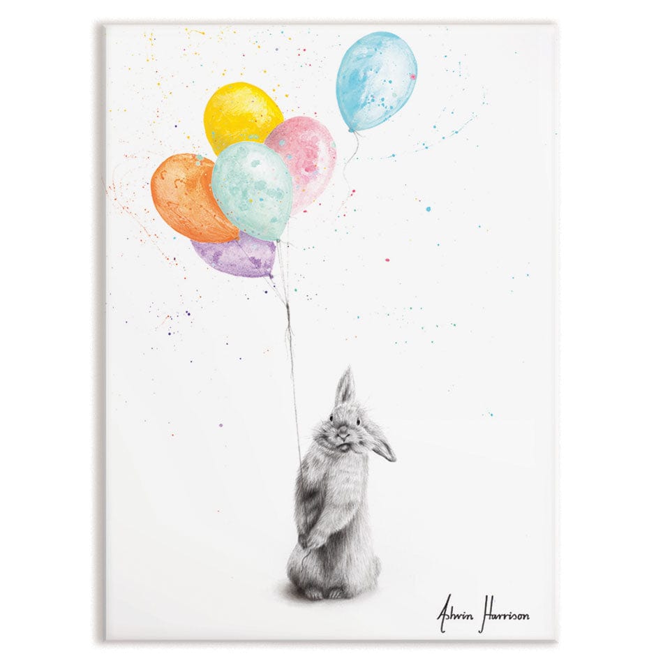 Buster And His Balloons Canvas Print wall art product Ashvin Harrison